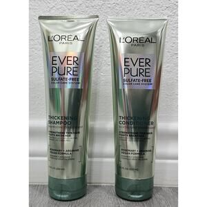 L'Oreal Paris Ever Pure Thickening Sulfate Free Shampoo And Conditioner New